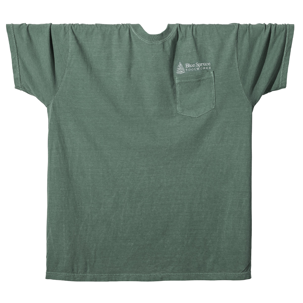 The front of the Blue Spruce T-Shirt on a white background.