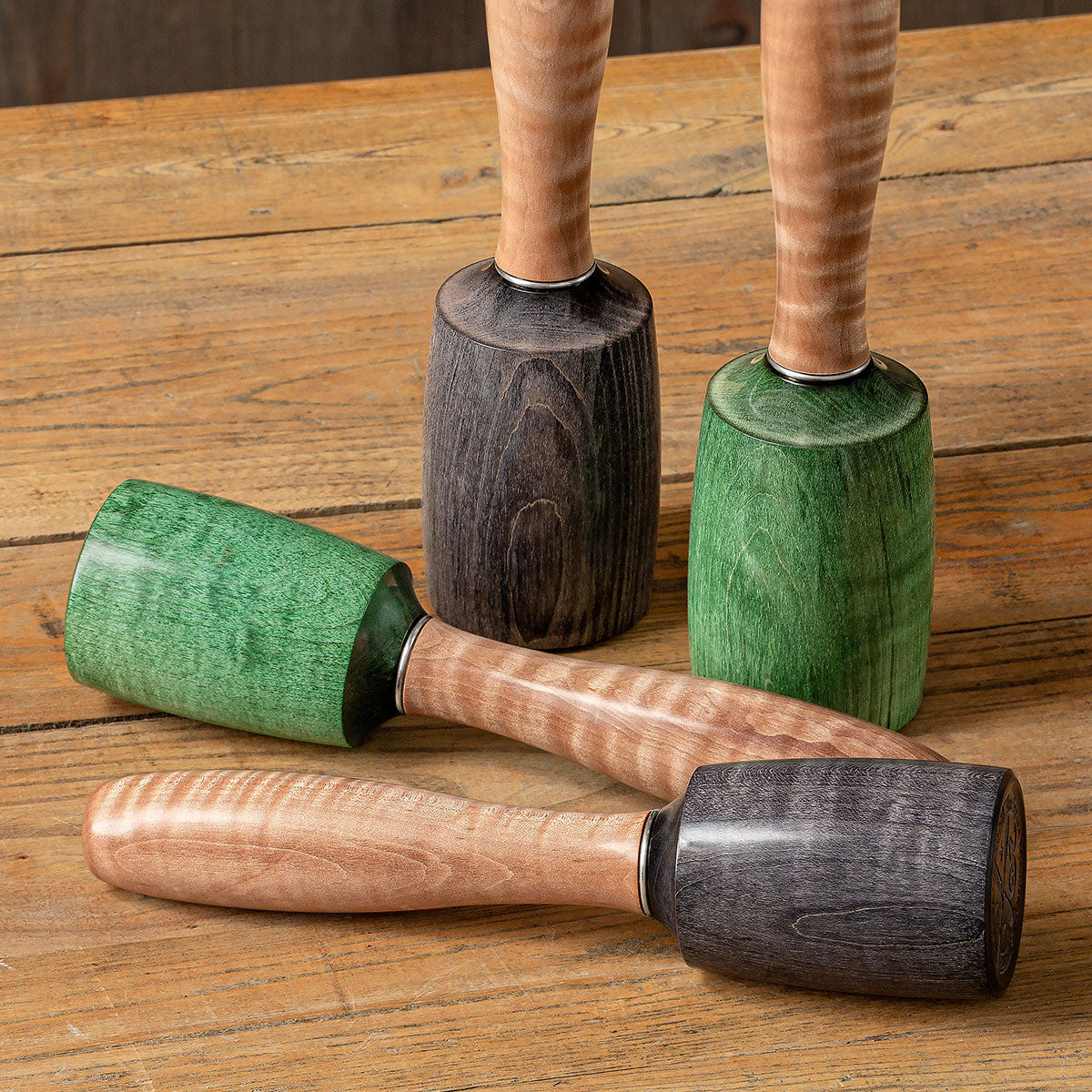 Blue Spruce Toolworks 20th Anniversary Limited-Edition Round Mallets.