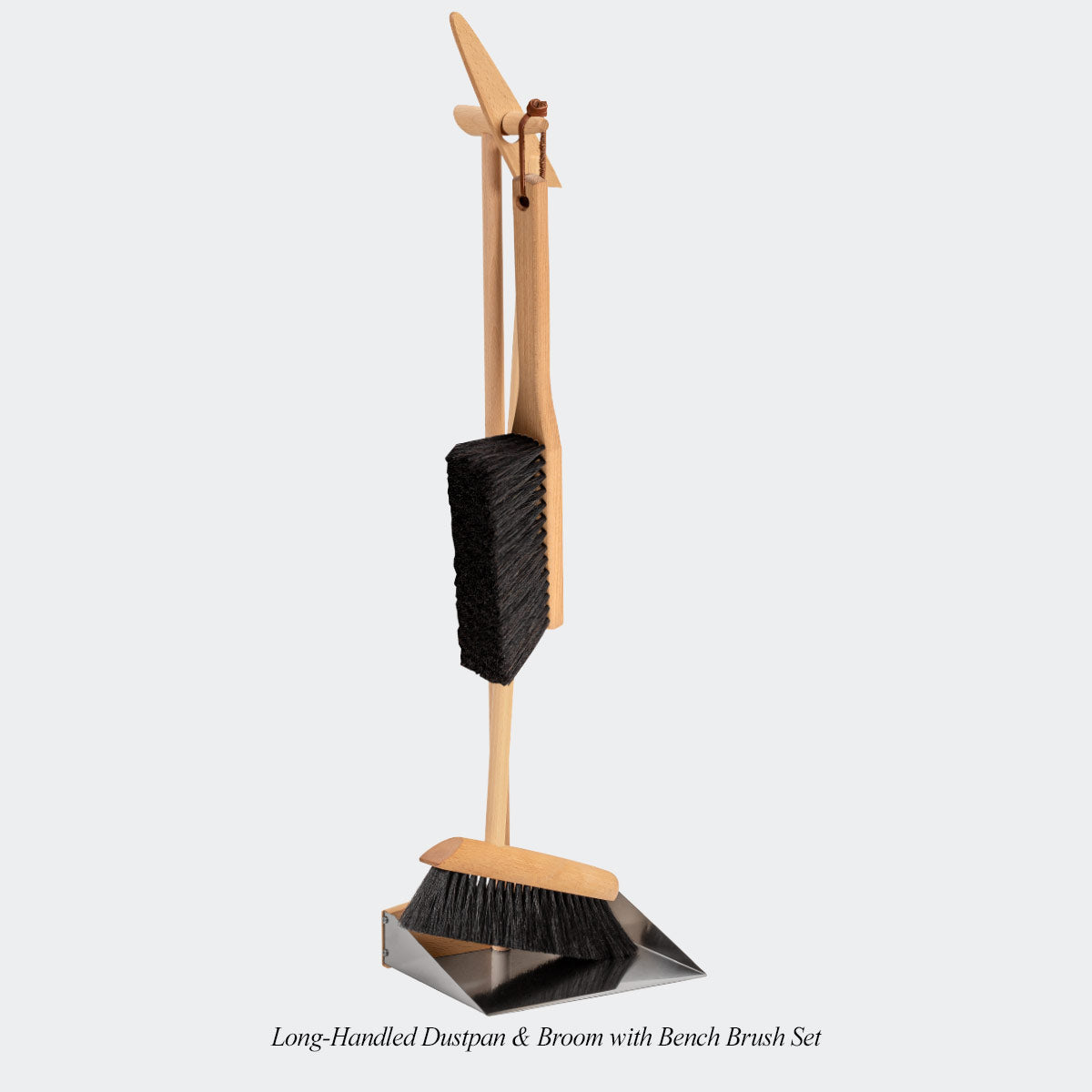 Long-Handled Dustpan, Broom, & Bench Brush