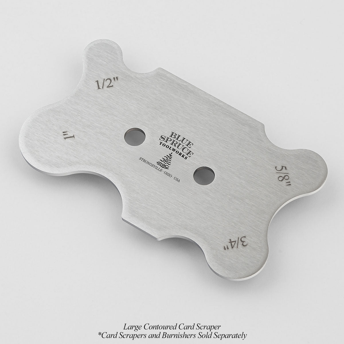 large contoured card scraper