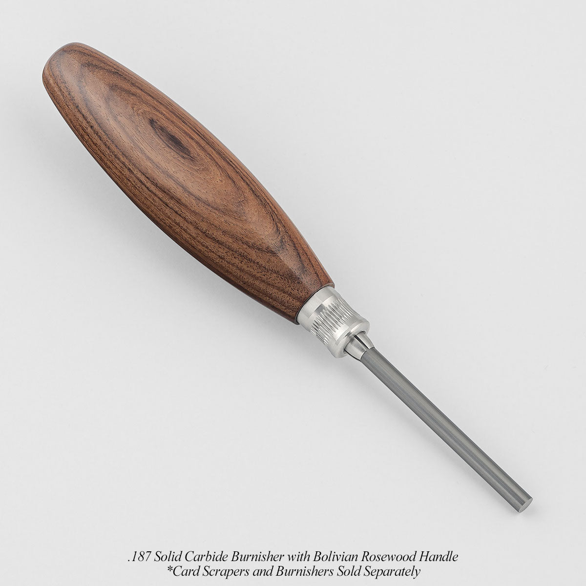 .125 Solid Carbide Burnisher with Bolivian Rosewood Handle