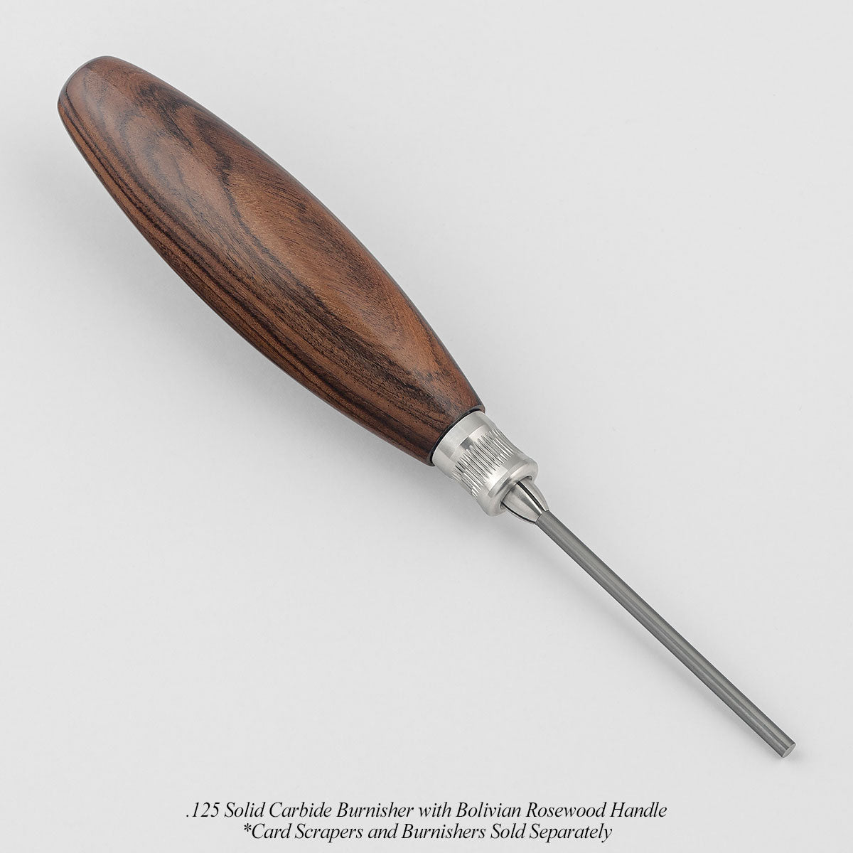 .187 Solid Carbide Burnisher with Bolivian Rosewood Handle