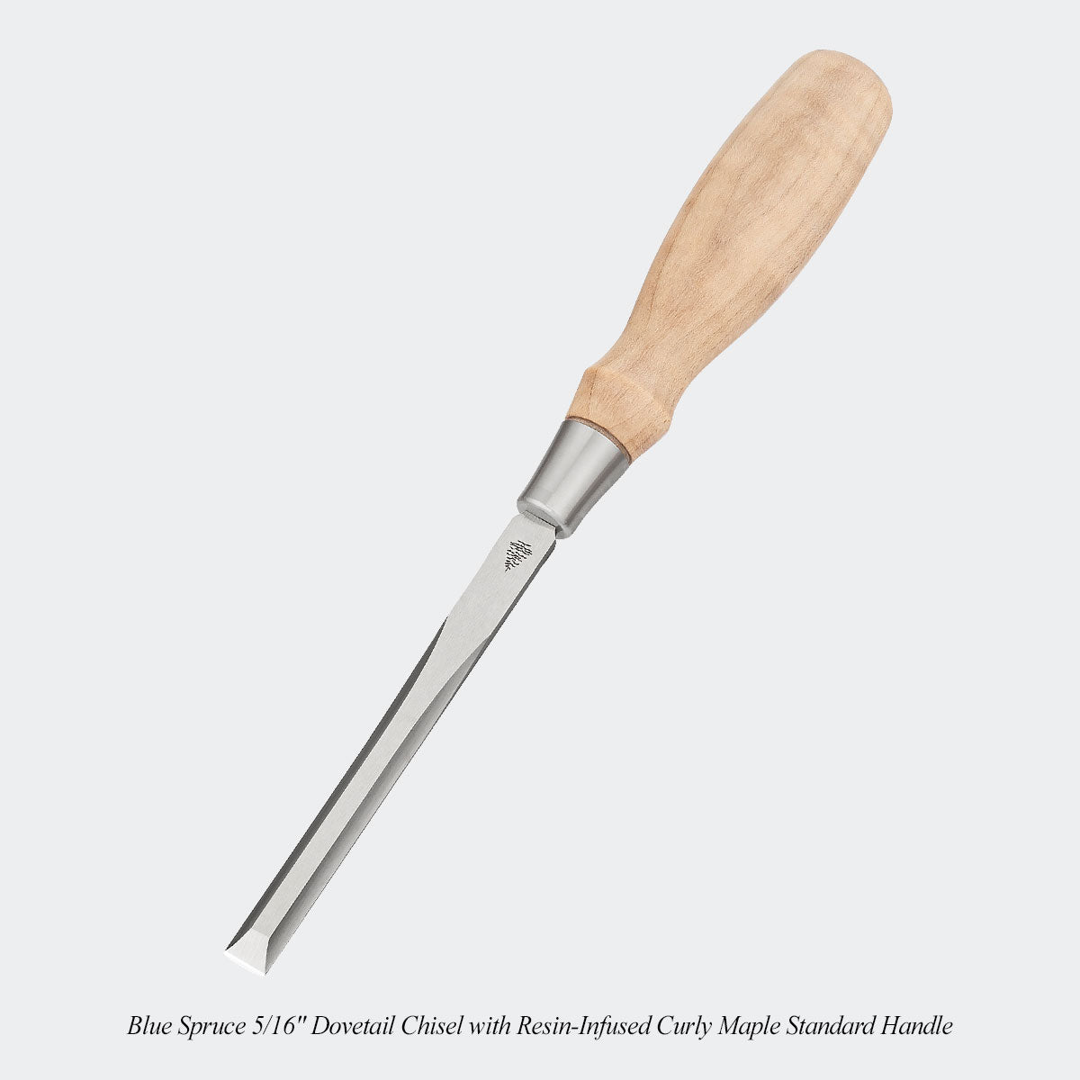 5/16 inch dovetail chisel curly maple handle