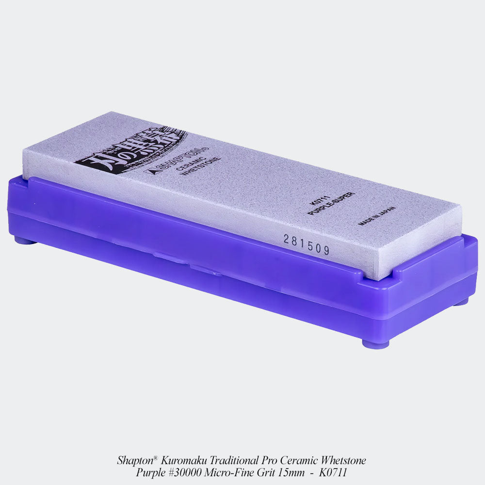 Shapton® Kuromaku Traditional Pro Ceramic Whetstone - Purple #30000 Micro-Fine Grit 15mm - K0711