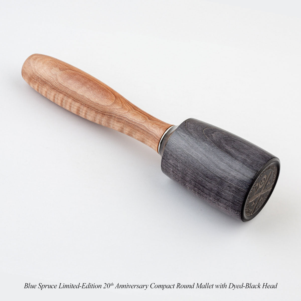 Blue Spruce Limited-Edition 20th Anniversary Compact Round Mallet with Dyed-Black Head