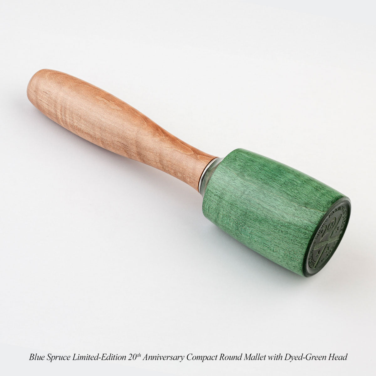 Blue Spruce Limited-Edition 20th Anniversary Compact Round Mallet with Dyed-Green Head