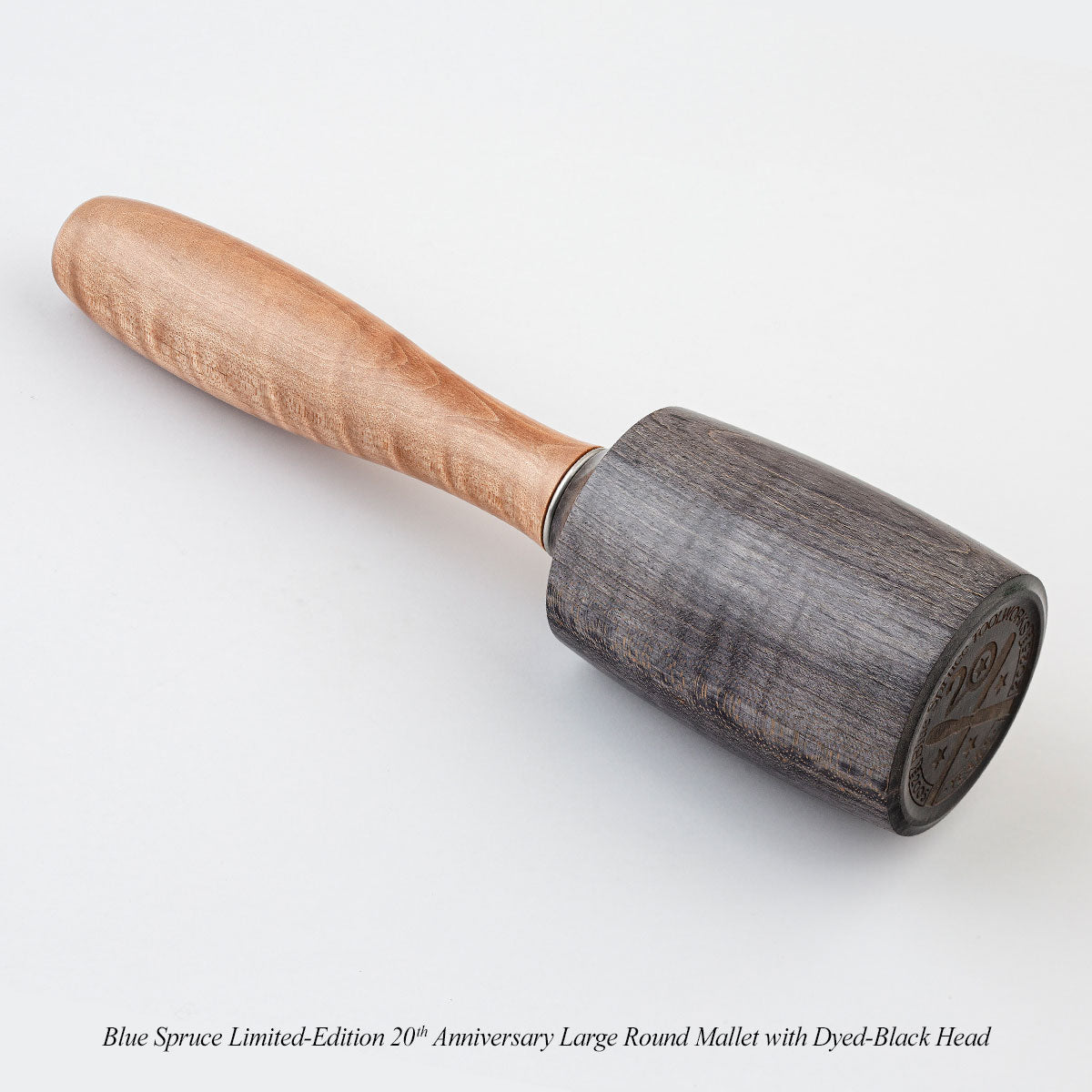 Blue Spruce Limited-Edition 20th Anniversary Large Round Mallet with Dyed-Black Head