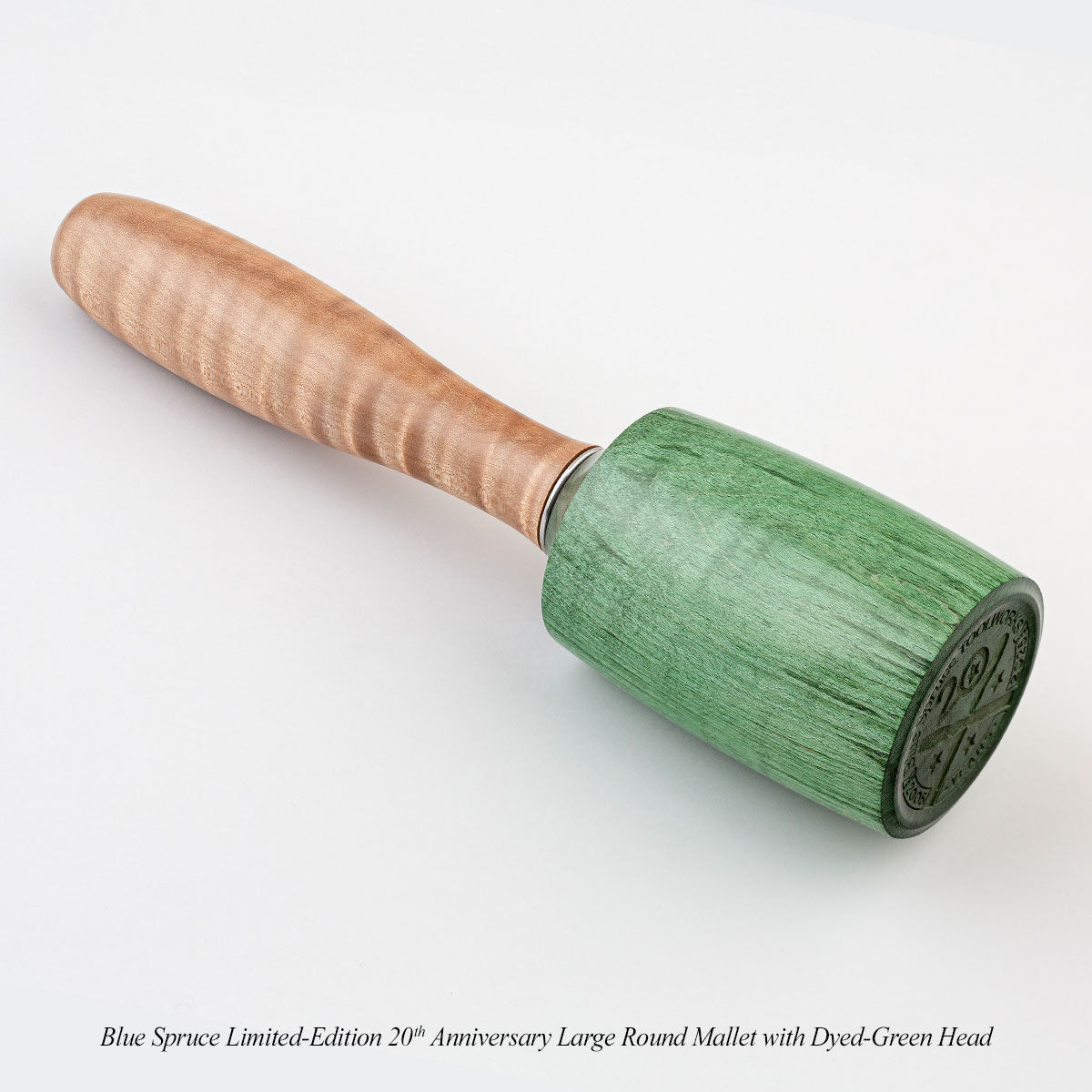 Blue Spruce Limited-Edition 20th Anniversary Large Round Mallet with Dyed-Green Head