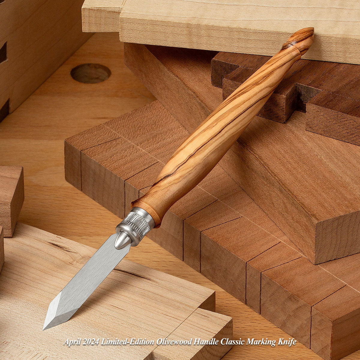 April 2024 Limited-Edition Olivewood Handle Classic Marking Knife