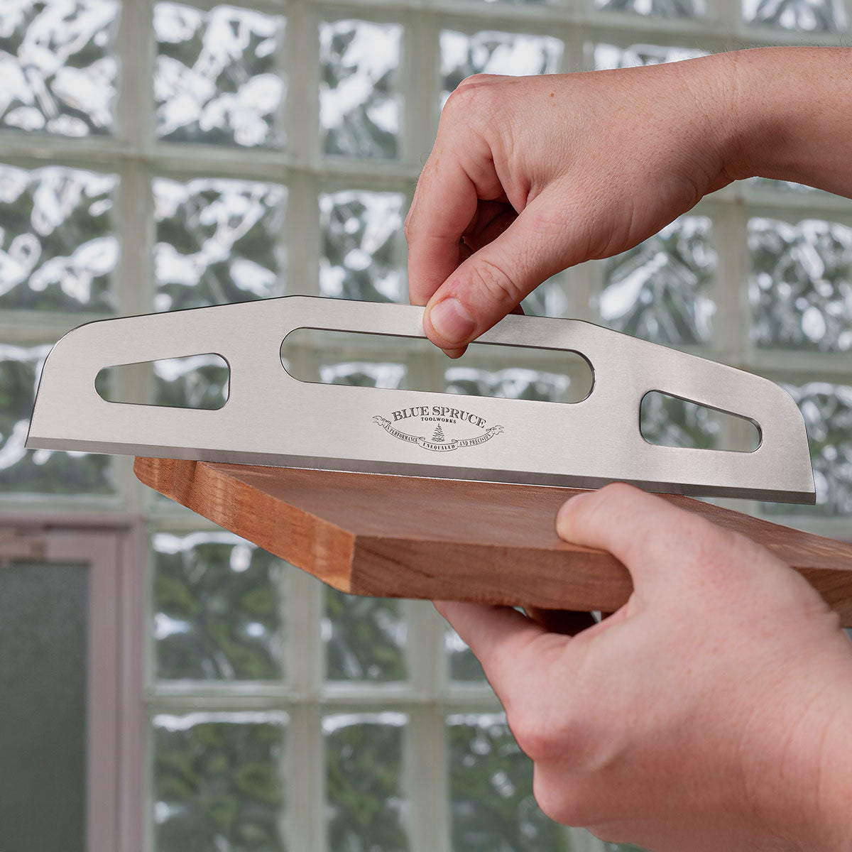 Woodworker’s Straight Edge is perfect for checking rough lumber for warp and twist.