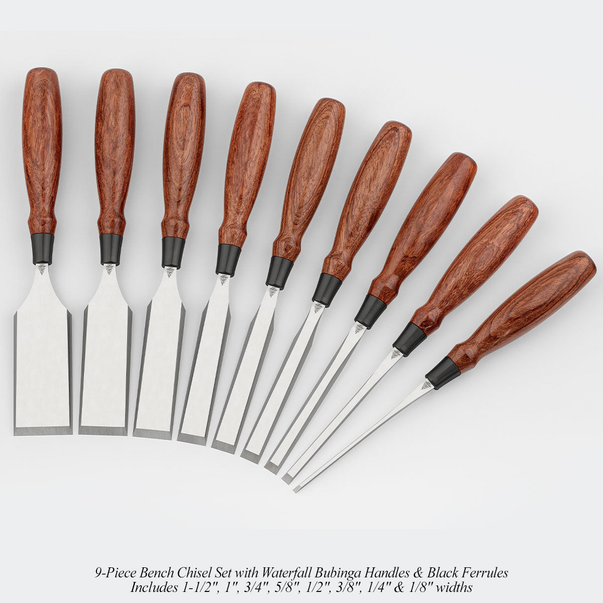 Limited-Run Waterfall Bubinga Mallets & Chisel Sets