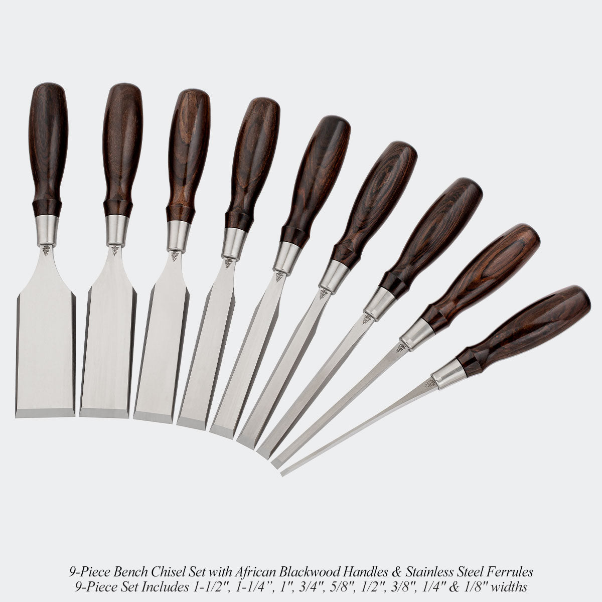 Limited Small-Batch African Blackwood Chisel Sets