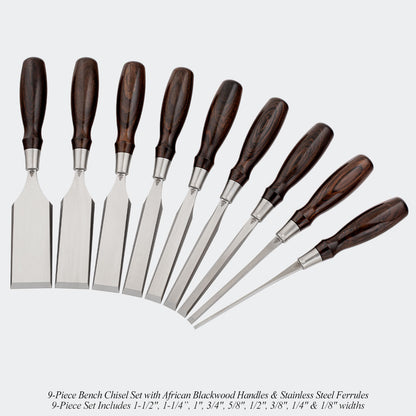 Limited Small-Batch African Blackwood Chisel Sets
