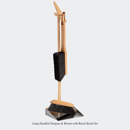 Long-Handled Dustpan, Broom, & Bench Brush