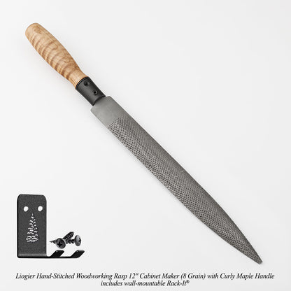 Hand-Stitched Woodworking Rasps | Blue Spruce & Liogier