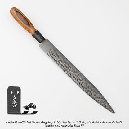 Hand-Stitched Woodworking Rasps | Blue Spruce & Liogier