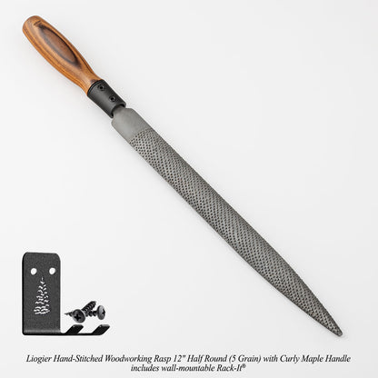 Hand-Stitched Woodworking Rasps | Blue Spruce & Liogier