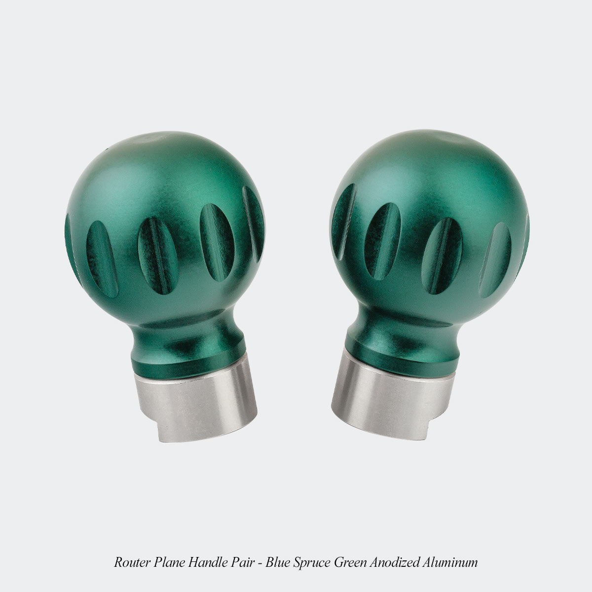 router plane handle plane - pair blue spruce green aluminum