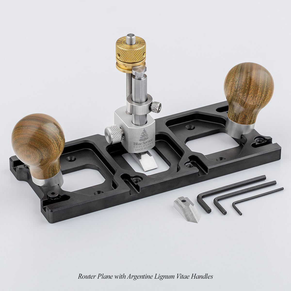 router plane with argentine lignum vitae handles