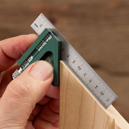 Mini Combination Square with 1/4" and 1/2" Blades