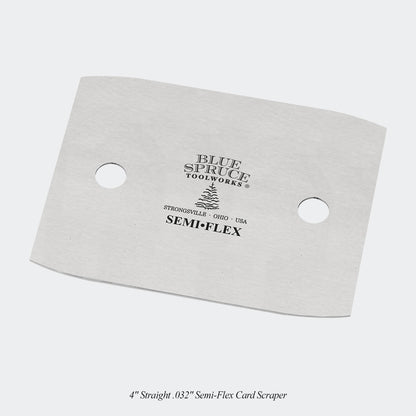 Card Scrapers - Straight 4 Inch