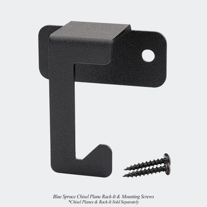Blue Spruce Chisel Plane Rack-It & Mounting Screws. *Chisel Planes & Rack-It Sold Separately
