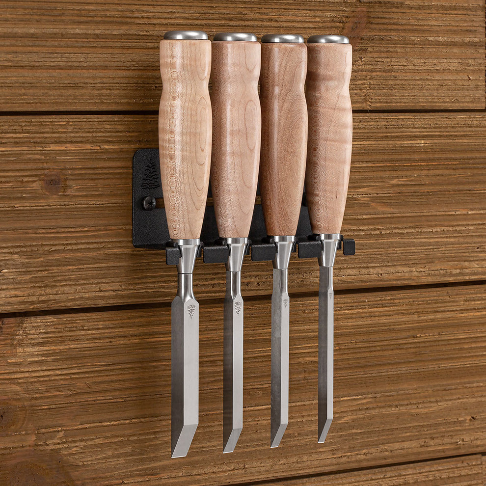Bench Top Chisel Rack Blue Spruce Chisel Rack-It – Wall-Mountable Tool Organizer – Blue ...