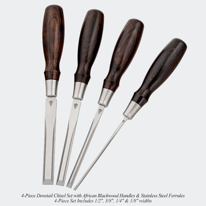 Limited Small-Batch African Blackwood Chisel Sets