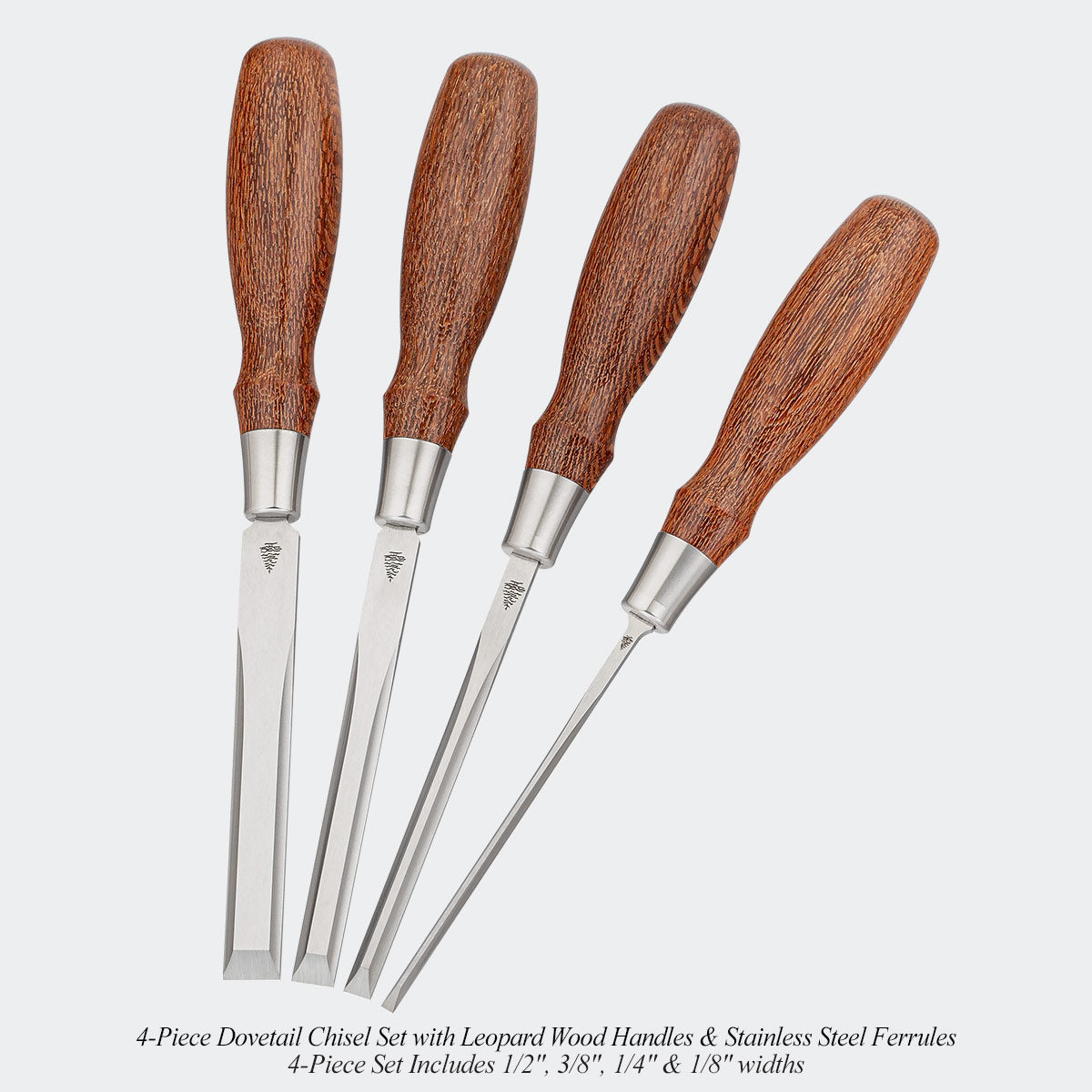 Small-Batch Run Leopard Wood Chisel Sets & Mallets
