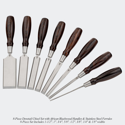 Limited Small-Batch African Blackwood Chisel Sets