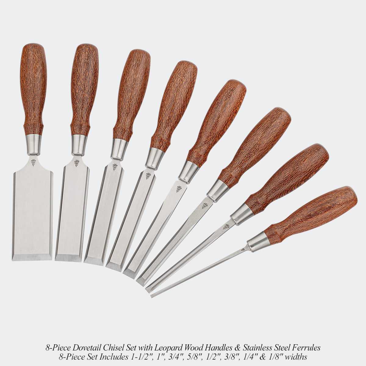 Small-Batch Run Leopard Wood Chisel Sets & Mallets