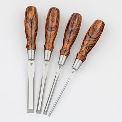 Limited-Run Desert Ironwood Dovetail Chisels, 4-Piece Set