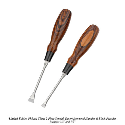 Limited Edition Blue Spruce Toolworks Desert Ironwood Chisel Sets