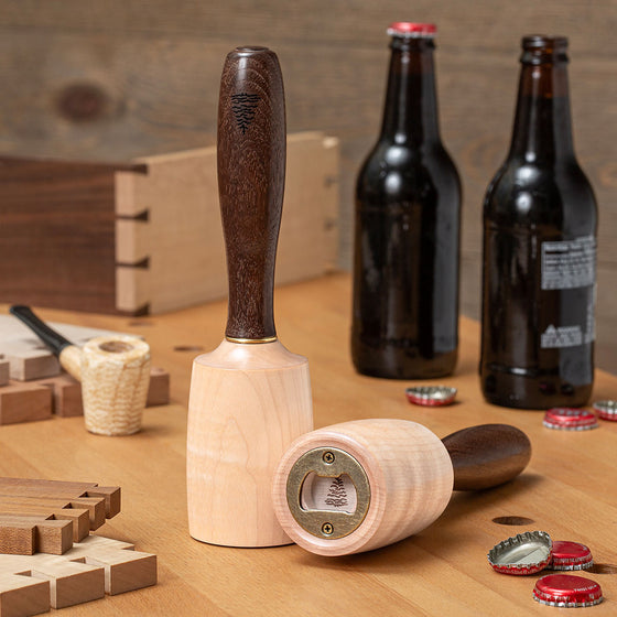 This is how the Blue Spruce Limited-Edition Father’s Day Round Mallet might look on your dad’s workbench come Father’s Day!