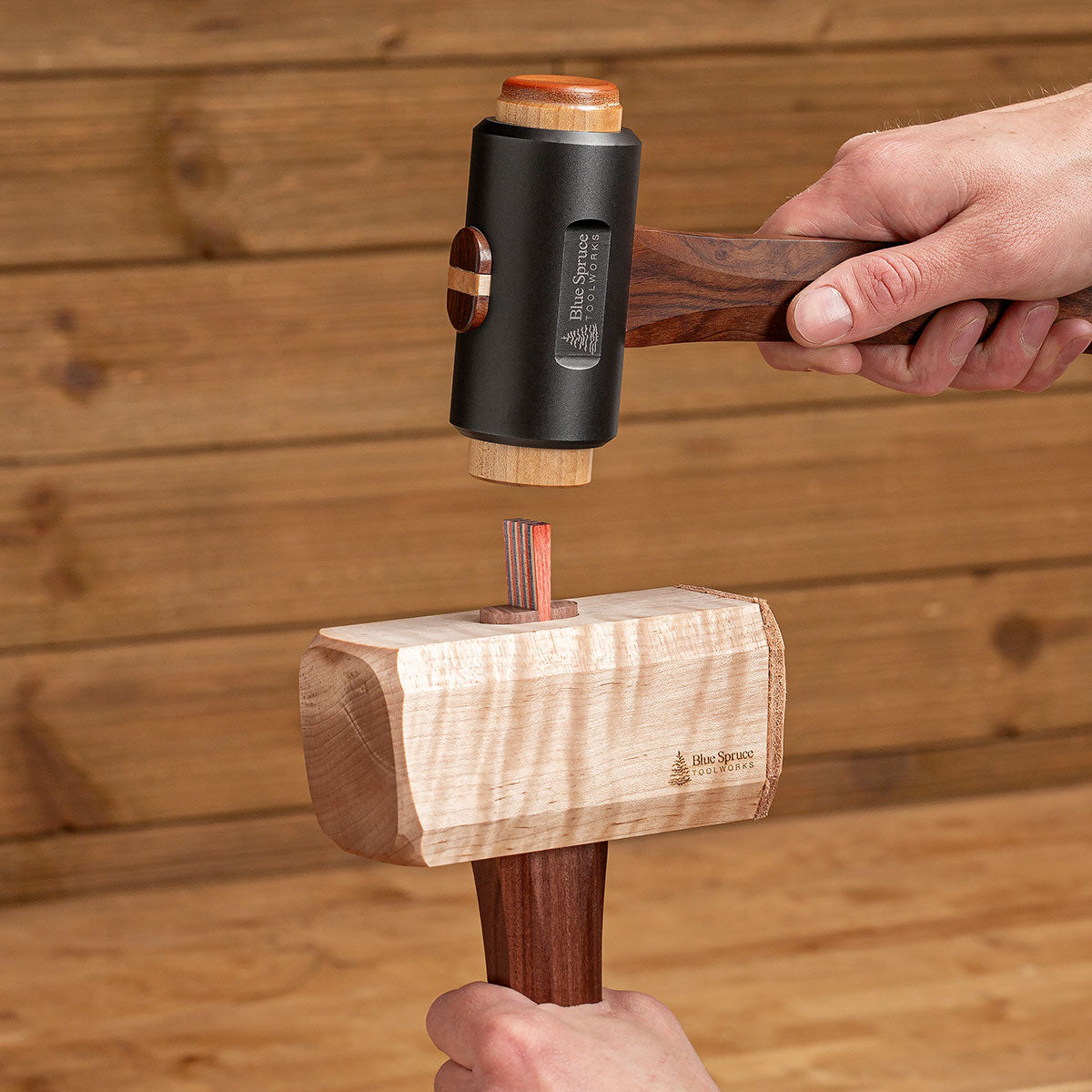 Steel and Maple Woodworkers Infill Mallet