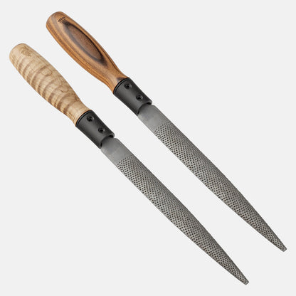 Hand-Stitched Woodworking Rasps | Blue Spruce & Liogier