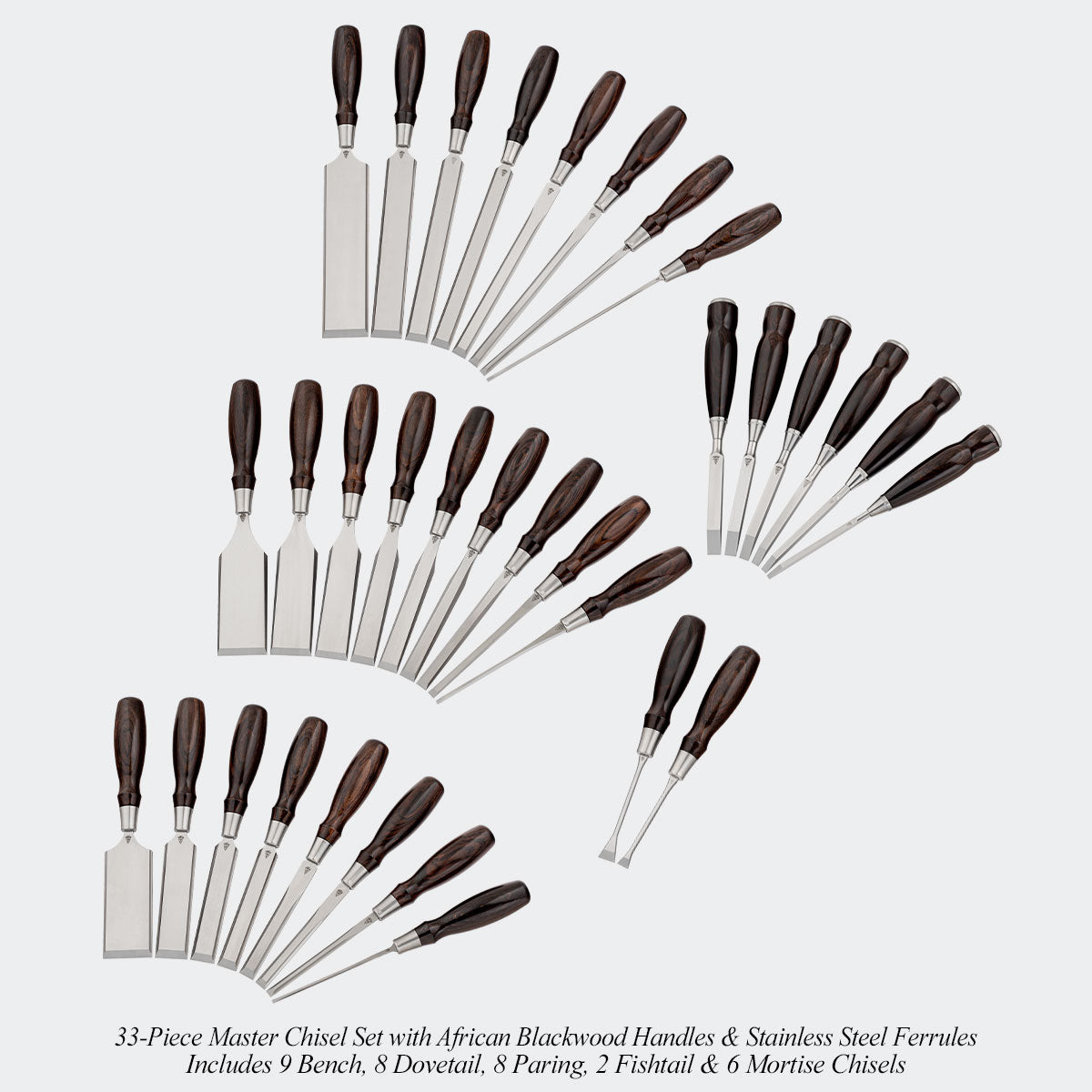 Limited Small-Batch African Blackwood Chisel Sets