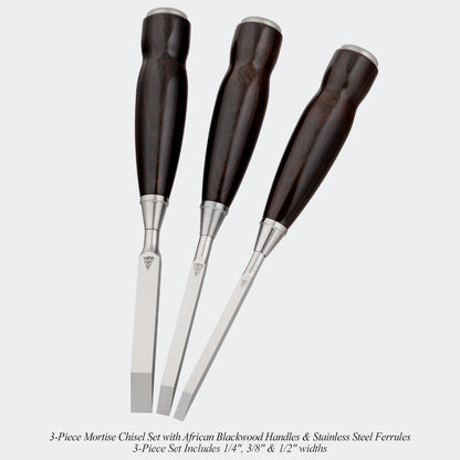 Limited Small-Batch African Blackwood Chisel Sets