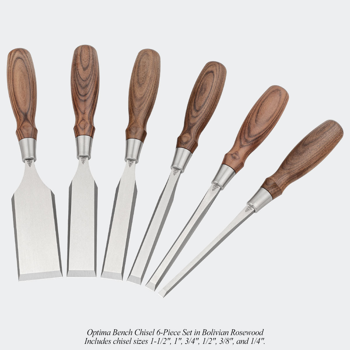 Optima Bench Chisels - Blue Spruce Toolworks