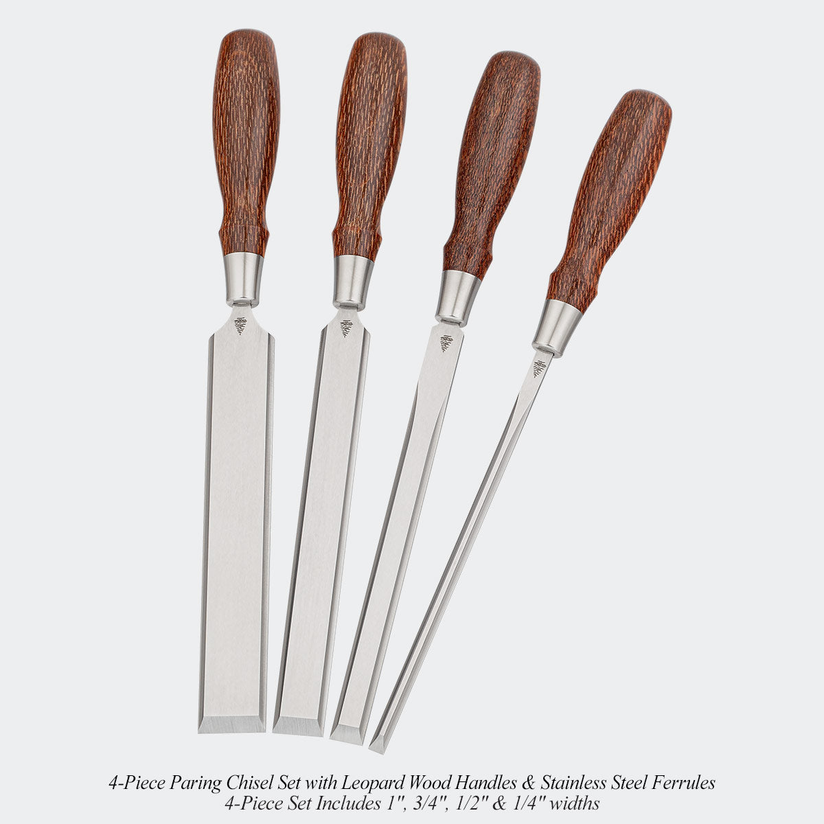 Small-Batch Run Leopard Wood Chisel Sets & Mallets