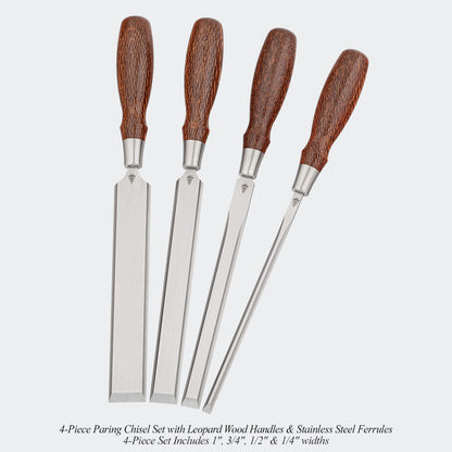 Small-Batch Run Leopard Wood Chisel Sets & Mallets