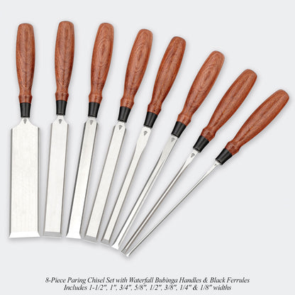 Limited-Run Waterfall Bubinga Mallets & Chisel Sets
