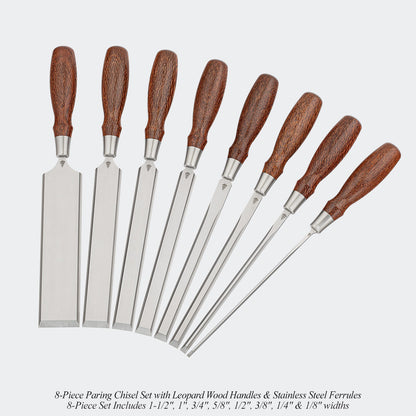 Small-Batch Run Leopard Wood Chisel Sets & Mallets