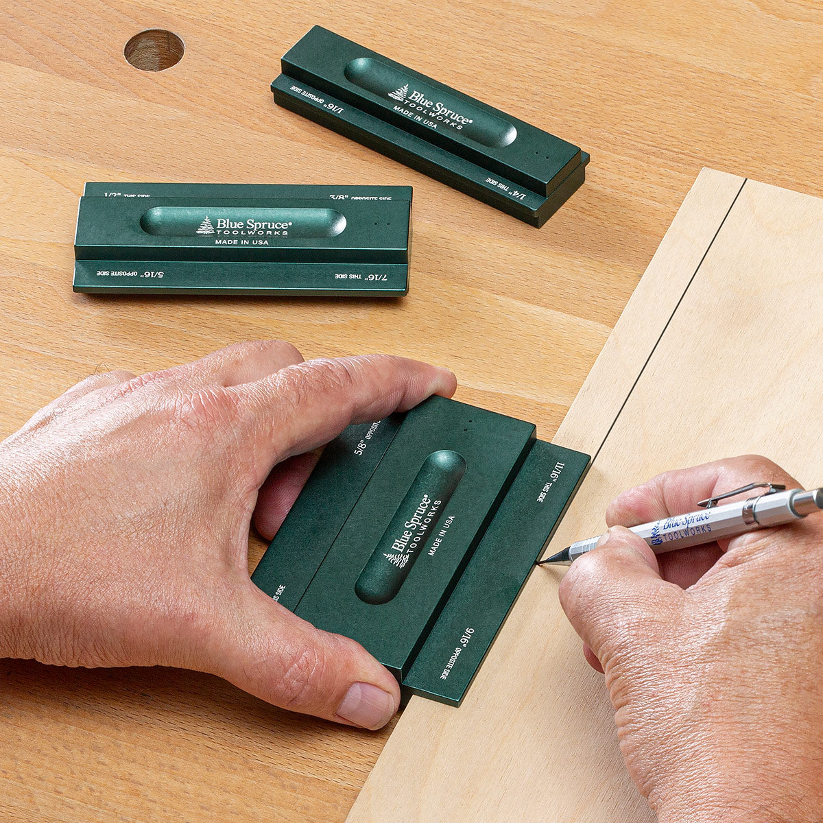 Small-Batch Precision Rabbet Gauge Set