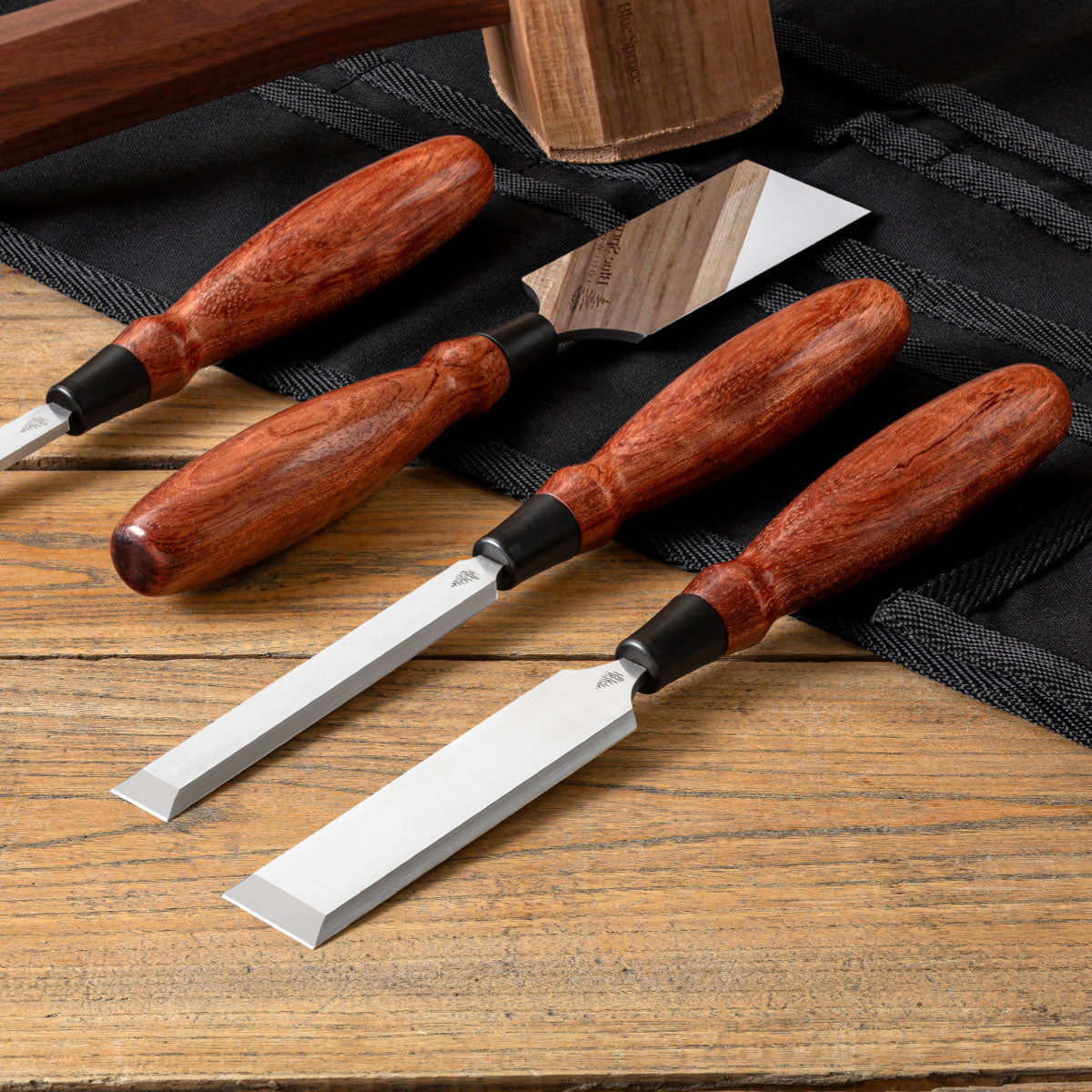 Limited-Run Waterfall Bubinga Mallets & Chisel Sets