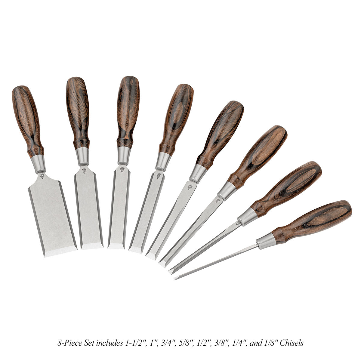 Limited-Run Dovetail Chisel Sets With Zircote Handles