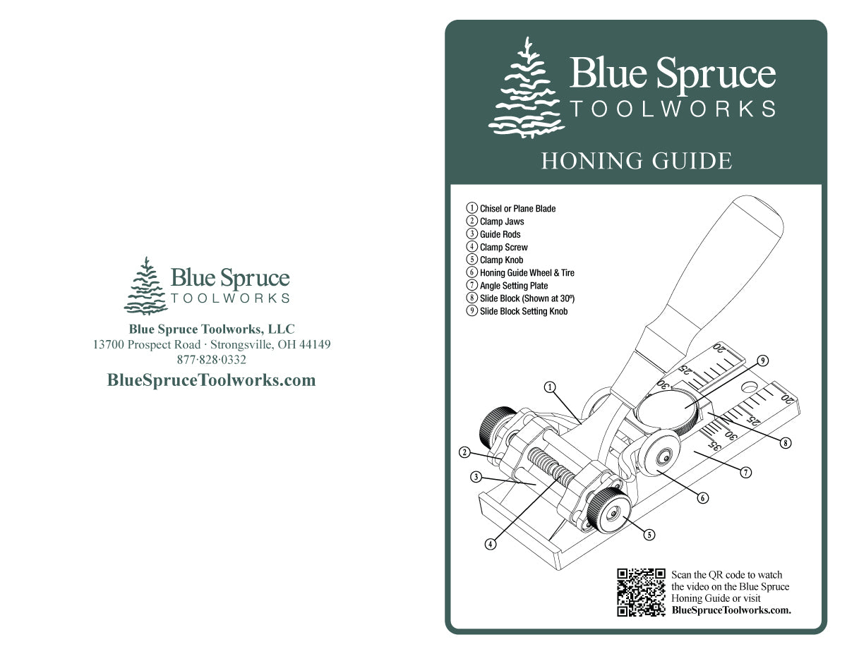 BLUE SPRUCE HONING GUIDE INSTRUCTION MANUAL