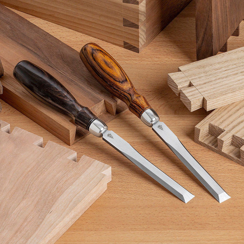 Leather Edging & Bevel Tool - Polished American Hardwood Maple Handle